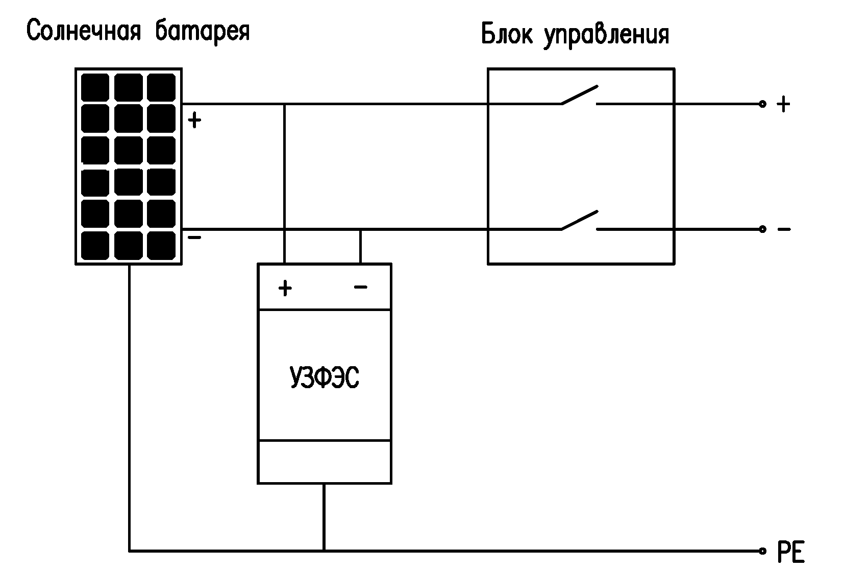 схема монтажа УЗФЭС