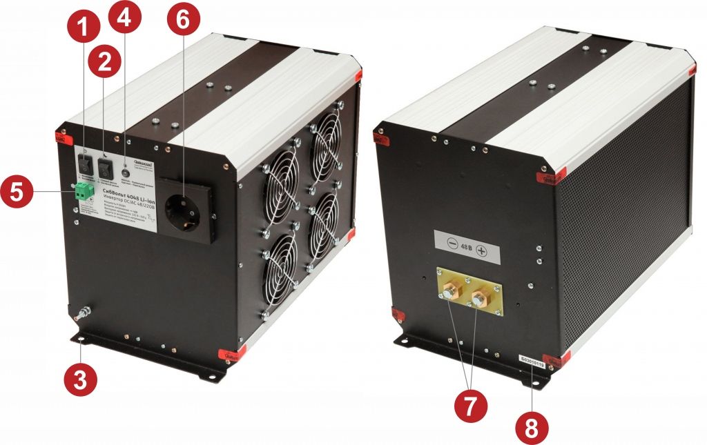 Схема инвертора СибВольт 4048 li-ion Схема инвертора СибВольт 4048 li-ion